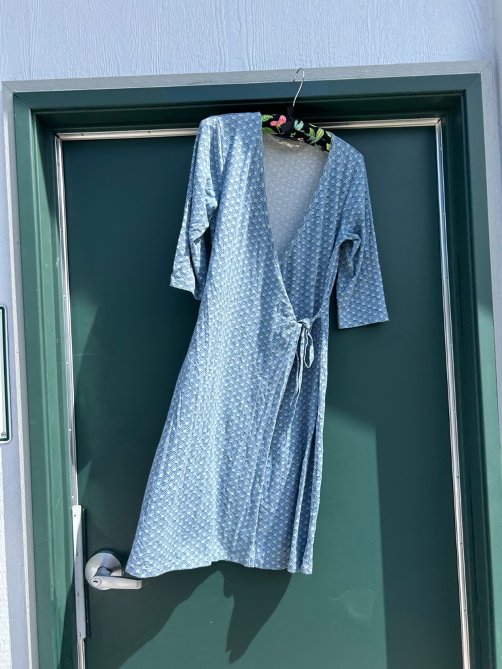 Synergy Organic Clothing Light Blue Wrap Dress